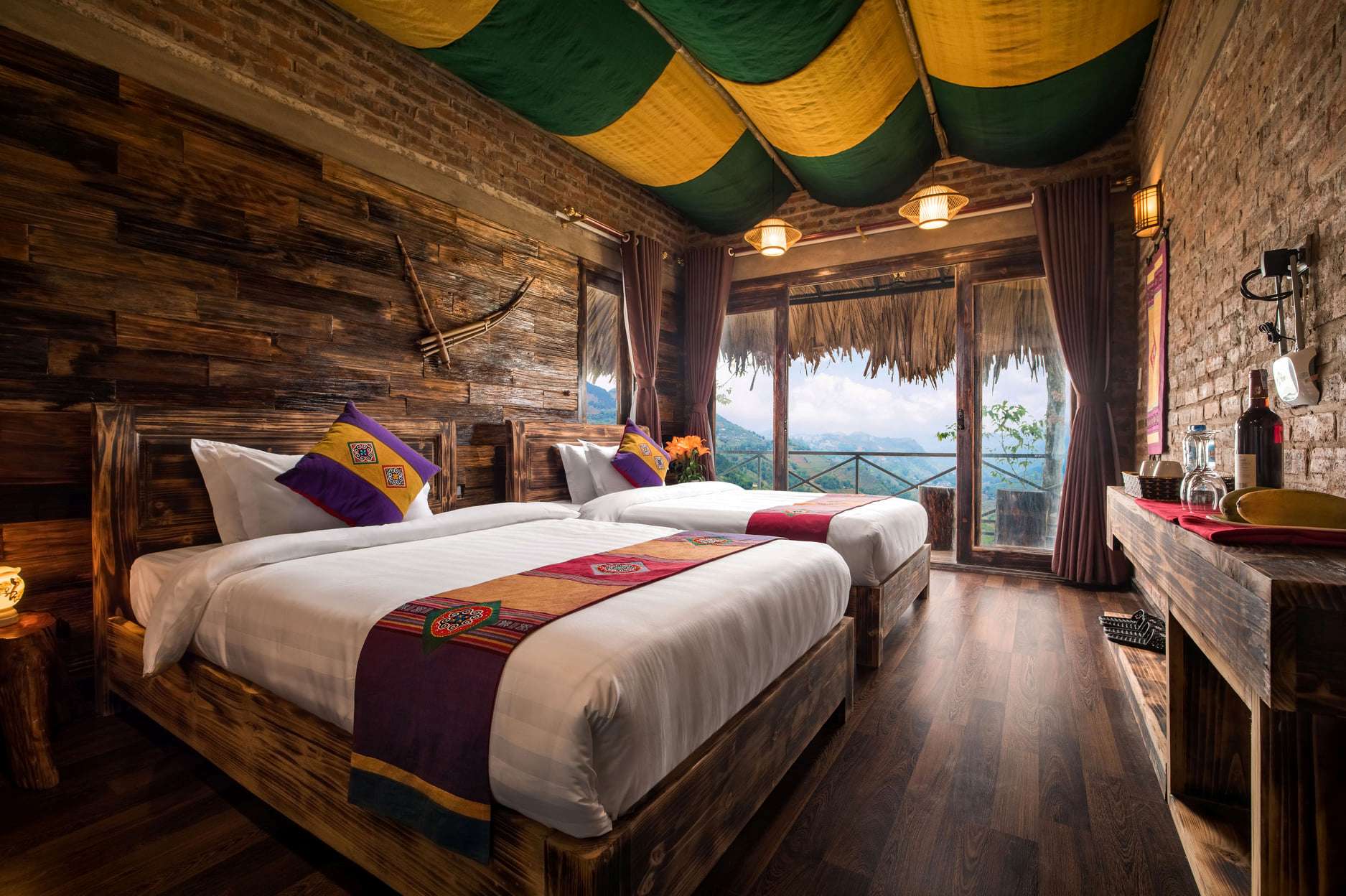 Phòng Twin tại Chapa Ecolodge